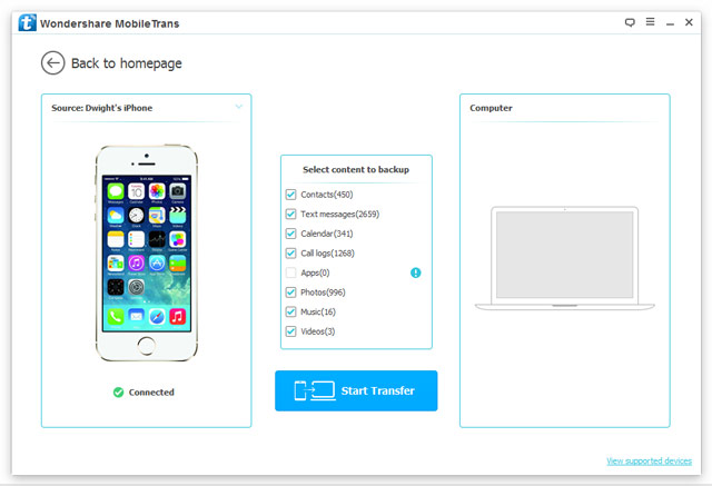 Backup iPhone