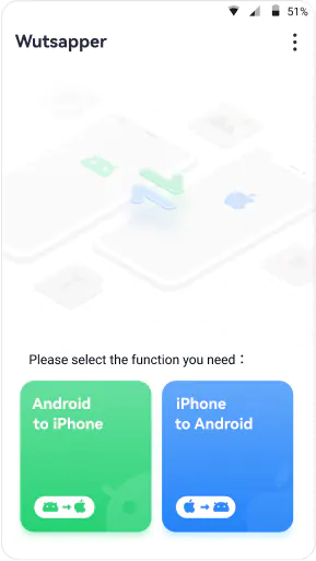 Select Android to iPhone